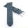 Veganes echt Ananasblatt Uhrenarmband Modell Costa blau 20 mm