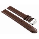 Superlanges Kalbsleder Uhrenarmband Modell Buenos-XXXL mocca 18 mm