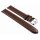 Superlanges Kalbsleder Uhrenarmband Modell Buenos-XXXL mocca 18 mm