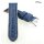 Diloy Jeans Uhrenarmband Modell Jeans-Chrono dunkel-blau 20 mm, stark gepolstert