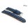 Diloy Jeans Uhrenarmband Modell Jeans-Chrono dunkel-blau 20 mm, stark gepolstert