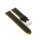 Softleder Uhrenarmband Modell Sportina schwarz-gelb 24 mm Breitdorn