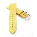 Design metallic Leder Uhrenarmband Modell Glimmer nugget-gold 22 mm