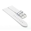 Design metallic Leder Uhrenarmband Modell Glimmer silber 20 mm
