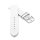 Design metallic Leder Uhrenarmband Modell Glimmer silber 20 mm