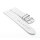 Design metallic Leder Uhrenarmband Modell Glimmer silber 20 mm