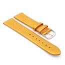 Design metallic Leder Uhrenarmband Modell Glimmer clementine-orange 18 mm