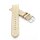 Design metallic Leder Uhrenarmband Modell Glimmer gold 16 mm