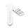 Design metallic Leder Uhrenarmband Modell Glimmer silber 12 mm