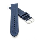 Design metallic Leder Uhrenarmband Modell Glimmer indigo-blau 12 mm