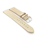 Design metallic Leder Uhrenarmband Modell Glimmer gold 12 mm