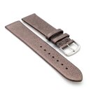 Design metallic Leder Uhrenarmband Modell Glimmer stein-braun 8 mm