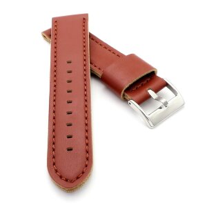 Diloy Lorica-Technikleder Uhrenarmband Modell Nizza mahagoni 18 mm, wasserfest