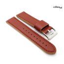 Diloy Lorica-Technikleder Uhrenarmband Modell Nizza mahagoni 18 mm, wasserfest