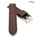 Diloy Lorica-Technikleder Uhrenarmband Modell Nizza mocca 20 mm, wasserfest