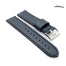 Diloy Lorica-Technikleder Uhrenarmband Modell Nizza blau 22 mm, wasserfest