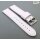 Diloy Lorica-Technikleder Uhrenarmband Modell Nizza weiß 22 mm, wasserfest