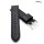 Diloy Lorica-Technikleder Uhrenarmband Modell Nizza schwarz 24 mm, wasserfest