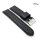 Diloy Lorica-Technikleder Uhrenarmband Modell Nizza schwarz 24 mm, wasserfest