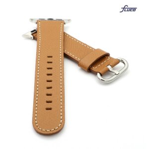 Fluco Uhrenarmband Modell App-Kampus cognac 22 mm, komp. Apple Watch