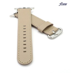 Fluco Uhrenarmband Modell App-Kampus beige 22 mm, komp. Apple Watch