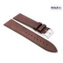 Herzog Rindleder Uhrenarmband Modell Florenz maroni-braun 18 mm, Handmade