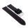 Silikon Uhrenarmband Modell Reef schwarz-RN mit Seitenriegel 20 mm