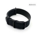 RIOS1931 Nato-Canvas Uhrenarmband Modell Tallinn schwarz 18 mm Nato Strap