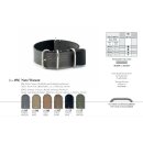 RIOS1931 Nato-Canvas Uhrenarmband Modell Warsaw mokka-braun 20 mm Nato Strap