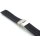 Silikon Uhrenarmband Modell Karoso-FS-S schwarz 22 mm, Faltschlie&szlig;e-Karo