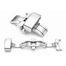 Butterflyfaltschließe Edelstahl silber poliert Modell Spring 22 mm