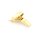 Faltschlie&szlig;e Edelstahl gold poliert, Modell Kipper 22 mm