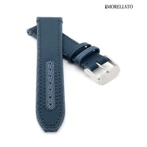 Morellato Leder-Textil Uhrenarmband Modell Hydrospeed blau wasserfest 20 mm
