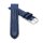 Feines Eidechsen-Leder Uhrenarmband Modell Davos-71S NL blau 18 mm