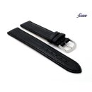 Fluco Teju-Eidechse Uhrenarmband Modell Emporio-NL schwarz 16 mm, Handmade