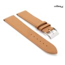 Diloy feines italienisches Softleder-Uhrenarmband Modell Seville cognac 18 mm