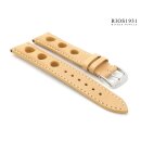 Rios1931 Rallye Uhrenarmband Modell Kaluga echt Juchtenleder sand-beige 18 mm