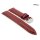 Diloy Alligator Uhrenarmband Modell Florida-Chrono mahagoni 20 mm, extradick