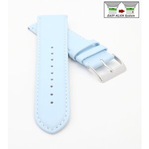 Easy-Klick Uhrenarmband Jungkalb Modell Chur eis-blau 16 mm