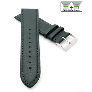 Easy-Klick Uhrenarmband Jungkalb Modell Chur dunkel-grün 14 mm