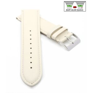 Easy-Klick Uhrenarmband Jungkalb Modell Chur perle-creme 16 mm