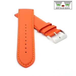 Easy-Klick Uhrenarmband Jungkalb Modell Chur orange 16 mm
