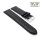 Easy-Klick Uhrenarmband Jungkalb Modell Chur XL schwarz 22 mm