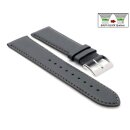 Easy-Klick Uhrenarmband Jungkalb Modell Chur XL dunkel-grau 20 mm