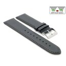 Easy-Klick Uhrenarmband Jungkalb Modell Chur XL dunkel-grau 22 mm