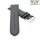 Easy-Klick Uhrenarmband Jungkalb Modell Chur XL dunkel-grau 22 mm