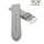 Easy-Klick Uhrenarmband Jungkalb Modell Chur XL hell-grau 20 mm