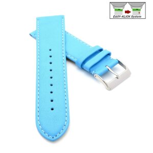 Easy-Klick Uhrenarmband Jungkalb Modell Chur XL alaska-blau 22 mm