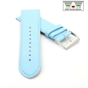 Easy-Klick Uhrenarmband Jungkalb Modell Chur XL gletscher-blau 22 mm