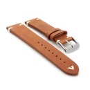 Rindleder Uhrenarmband Modell Beluga-Pito XS-Kurzlänge cognac 22 mm